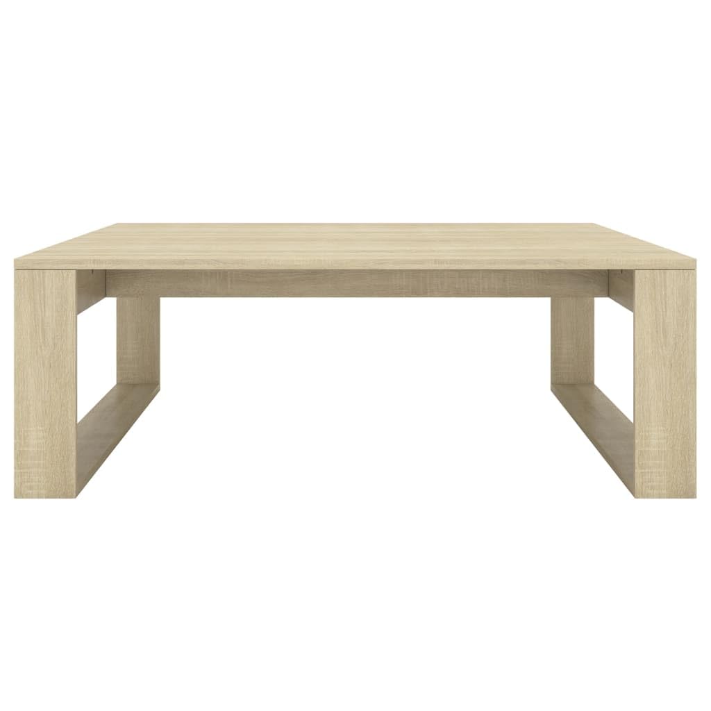 vidaXL - Couchtische - Couchtisch Sonoma-Eiche 100x100x35 cm Spanplatte