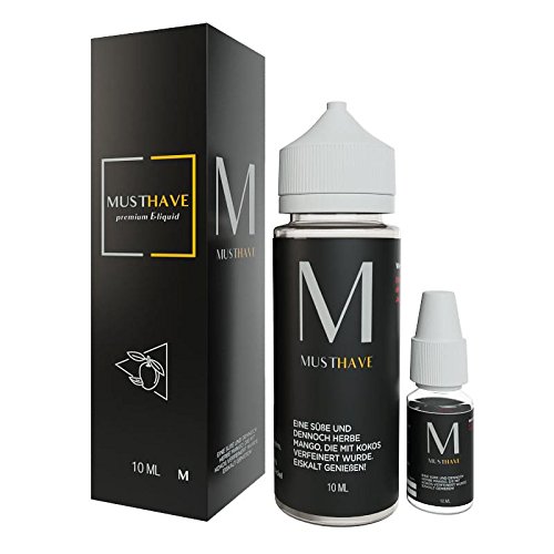 Must Have 10ml - Aroma M Gefrorene Mango mit Kokos Premium Konzentrat inkl 120ml Leerflasche