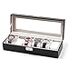 Produktbild ESST 6 Uhren Box Leder Kunststoff Display Top Jewelry Abschließbar Fall Lagerung Organizer