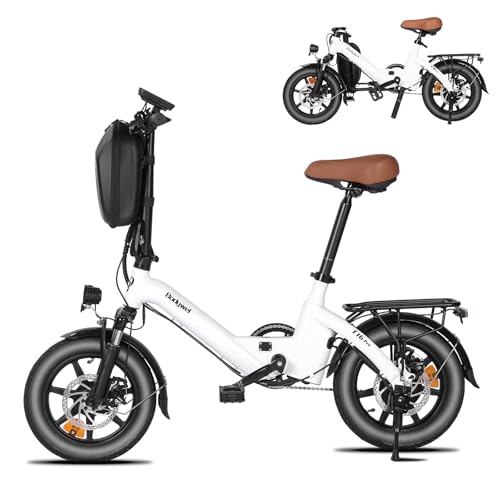 Bodywel T16pro Bicicleta Eléctrica Plegable, 14 Mini E-Bike, 4.5 Pulgadas Pantalla Led, Batería 36v 7.8ah, Frenos De Doble Disco Y Suspensión Delantera Blanco Portaequipajes Trasero Bodywel T16pro Bicicleta Eléctrica Plegable, 14 Mini E-Bike, 4.5 Pulgadas Pantalla Led, Batería 36v 7.8ah, Frenos De Doble Disco Y Suspensión Delantera Blanco Portaequipajes Trasero