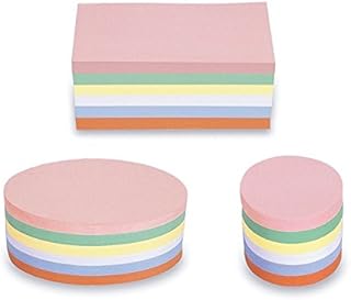 magnetoplan 3 Pack im Set Moderationskarten - Rechteck Oval Rund - 750 Bunte Karten für die Moderation farbig Sortiert, + gratis 90 Klebepunkte 19mm
