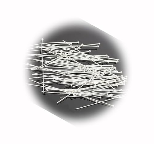 The New Head Pins Ball Head Pins Shiny Silver Head Pins 50Mm 25 Pieces Headpins Ideal for Creating Unique Accessories and Decorations TANI1A00255