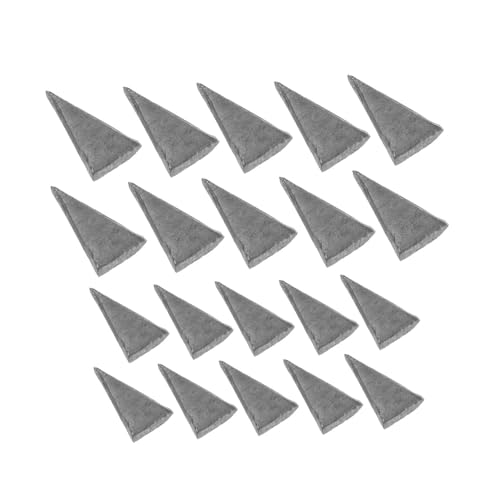 HOMSFOU 20pcs Metal Axe Wedge and Hammer Handle Splitting Wedge Kit for Axe and Hammer Handle Repair Suitable for Tool Reinforcement and Outdoor Use