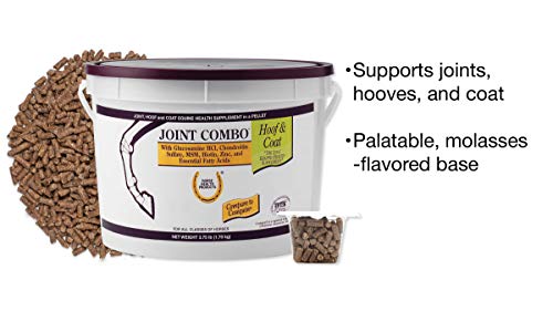 Joint Combo Farnam 3.75 lbs Hoof and Coat Equine Supplement in a Pellet for All Classes of Horses
