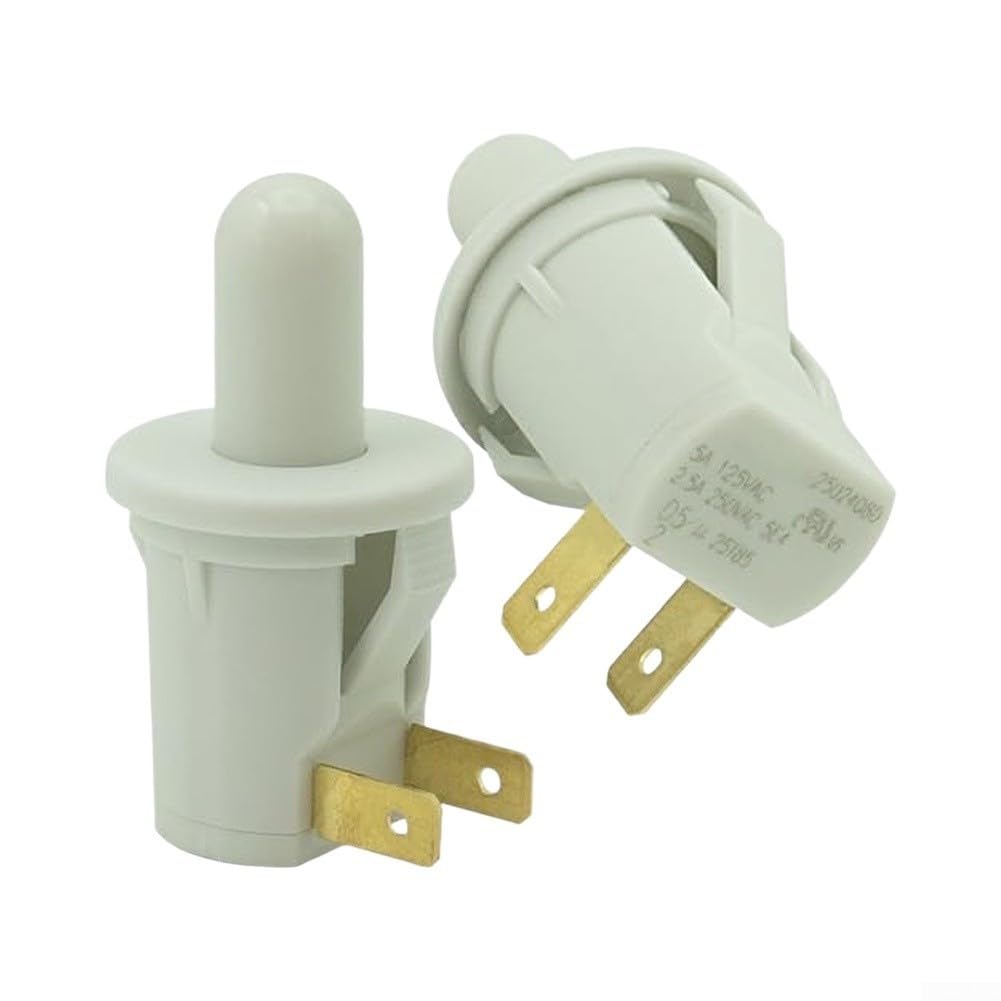 Interruptor Puerta Nevera 2Pcs Auto-Reset 5A 125V