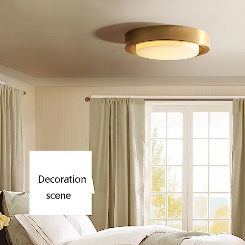 Plafonnier LED compact en laiton pour optimiser les bas plafonds - 6