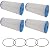 CFS – Pleated Water Filter Cartridges Compatible with American Plumber W30PEHD, W50PEHD, FXHSC, GXWH40L, GXWH35F, W10-PR, R50-BBSA – Replacement Water Filter Cartridge (Pack of 4 with 2 O-Rings)