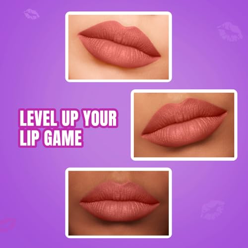 Image of Elle 18 Color Pops Matte, Brown Veil, Matte Finish, Moisturising Bullet Lipstick, Infused with Shea Butter and Jojoba Oil| 4.3g