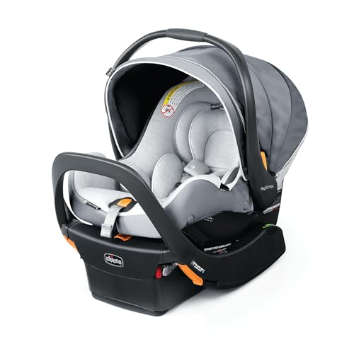 Image of Chicco KeyFit Max Zip ClearLux Infant Car Seat and Base, Rear-Facing Seat for Infants 4-30 lbs., Zip-Open Privacy Shield, Compatible with Chicco Strollers, Baby Travel Gear | Verona /Grey
