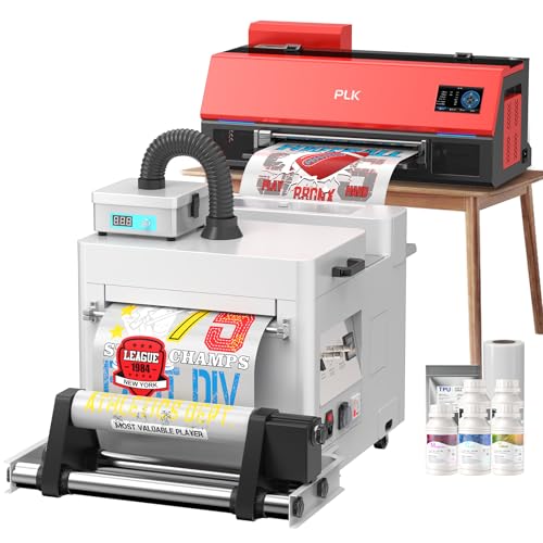 Image of PLK DTF Printer A3,【2-Year Ink Supply】 XP600 Printer,2X Faster Than L1800&L805,Touchscreen Operation,Built-in Paper Cutter,Dual White Ink Syste,DIY T-Shirt Printing (C13-Printer-shaker-purifier0115)