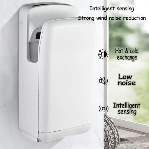 High-Efficiency Automatic Hand Dryer | Commercial Vertical Design with Hot/Cold Air Switch – Perfect for Bathrooms, Restaurants, Hospitals, & Large Areas (Color: D)