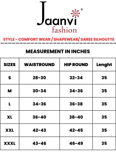 Image of Amazon Brand - Anarva Women Cotton Blended Saree Shapewear Regular Petticoat Skirt For Saree