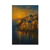 Poster de b�timents r�tro pour d�coration de chambre � coucher, bureau, chambre, cadeau 40 x 60 cm