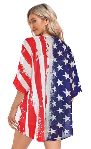 Image of Women Kimono Cardigans Casual Summer Tops Cover up Open Front Floral Print Resort Wear 2026