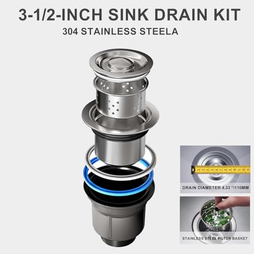 Kit Drenaje Cocina Doble Fregadero Ajustable QruiLanTu miniatura 3