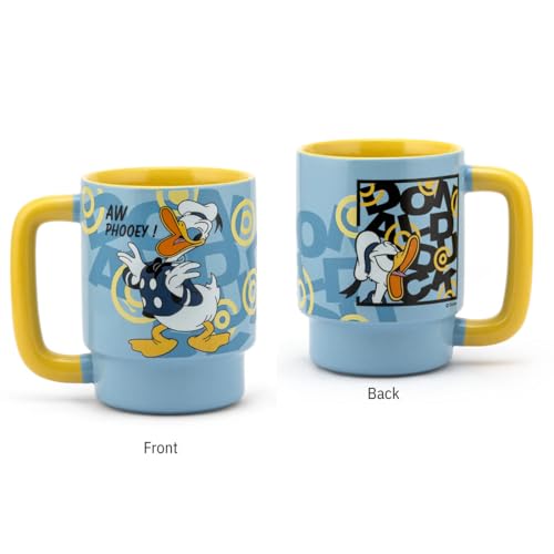 Image of Clay Craft - Official Donald Duck Print, Fine Ceramic Coffee Mug, 500 Ml | Cartoon Character Gift Mug for Kids & Adults | Microwave & Dishwasher Safe | Disney Licensed