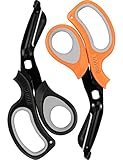 MEUUT 2 Pack Medical Scissors Trauma Shears for Left and Right Hand-8 inch Patented Bandage Scissor Heavy Duty Surgical Grade EMT Scissors for EMT Workers Doctors Nurses