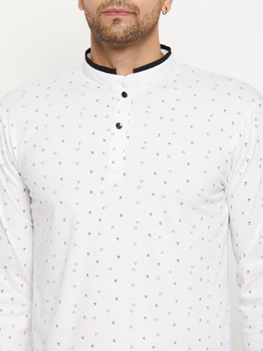 Image of WILD WEST Mens Polo Neck All Over Printed Full Sleeve Tshirt for Men