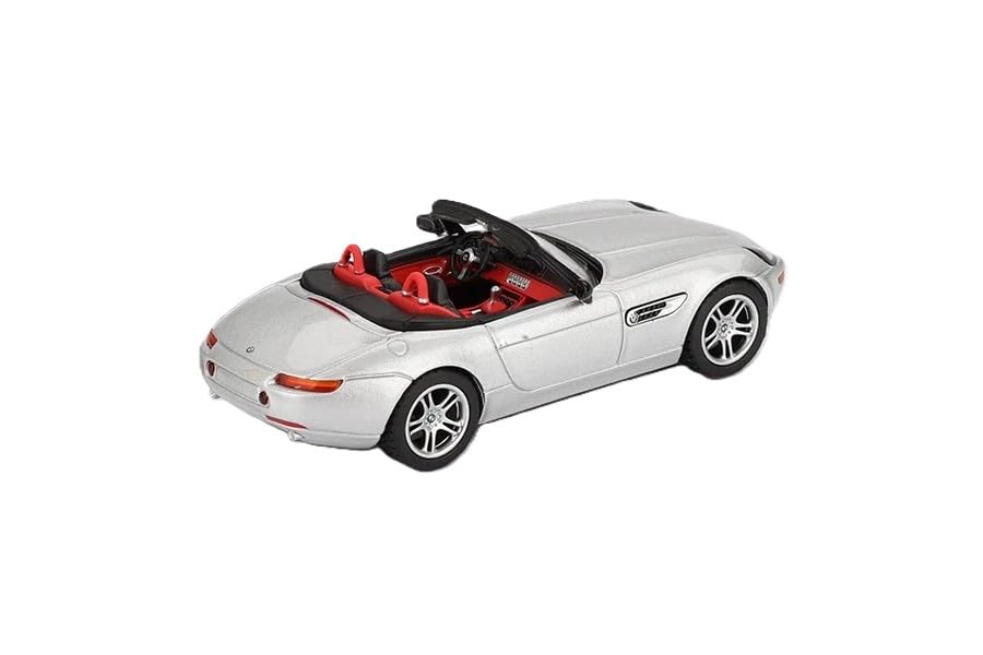 1:64 Diecast Model Car Compatible with BMW Z8 Silver Limited