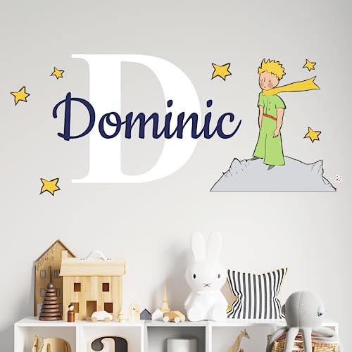 Decoración de pared personalizada EGD El Principito y estrellas