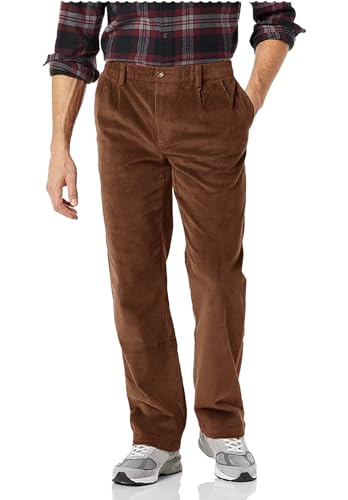 Mens Slim Fit Dress Pants Corduroy Chino Pant