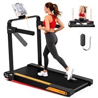 Mahrole Walking Pad with Incline and Vibration Mode, Foldable Treadmills