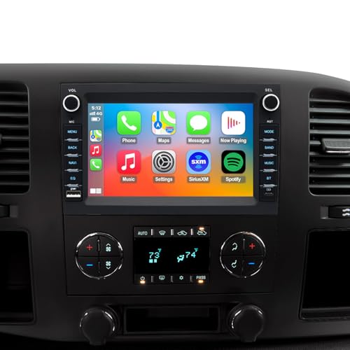 Radio 4G LTE QLED con pantalla táctil 7" para Chevy Silverado GMC Sierra Yukon 2007-2013 miniatura 1