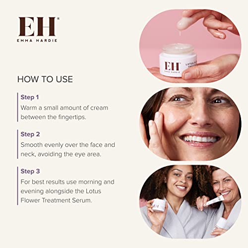 Emma Hardie Lotus Flower Treatment Cream, Gel Moisturizer And Face Cream For Oily Skin Control, Hyaluronic Acid Moisturizer For Acne Prone Skin #TOP3