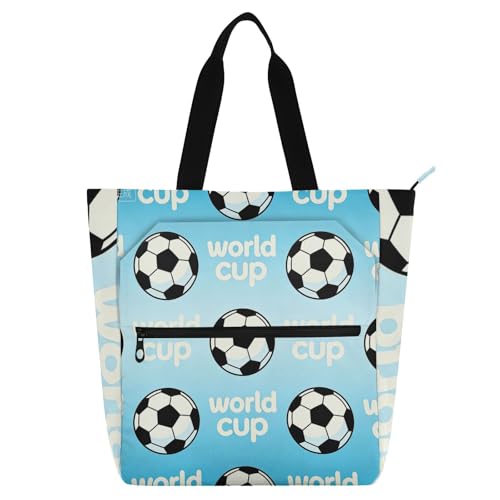 Bolsas de mano para regalar con diseño de la Copa del Mundo 2026 y cierre seguro