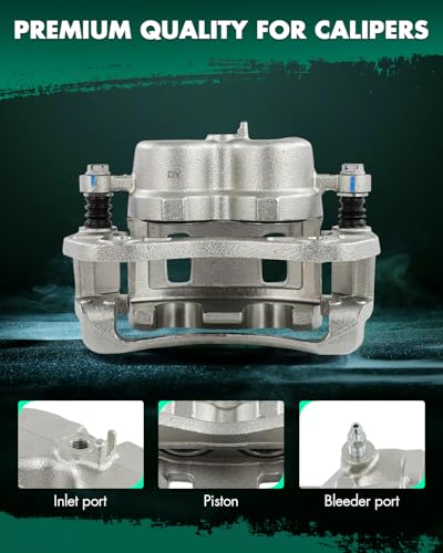 Image of SCITOO Front Right Brake Caliper With Bracket 19B2711 Compatible For Hyundai For Santa Fe 2001-2006,For Hyundai For XG300 2001,For Hyundai For XG350 2002-2003
