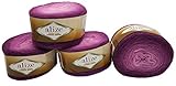 4 x 150 g Strickwolle mit Farbverlauf