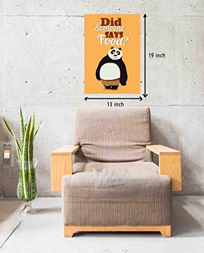 Image of Good Hope Food panda Poster For Room & Office (13 Inch X 19 Inch) Home wall Decoration Bedroom Living Gift Painting sticker wallpaper Boys Hostel