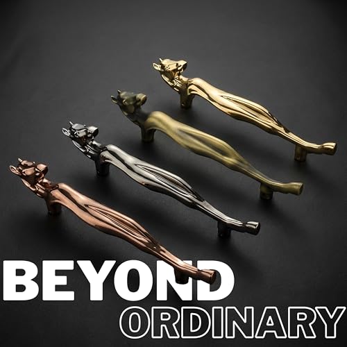 Image of GLOXY Premium Rose Gold 12 inch Horse Shaped Main Door Handle with 8 inch Hole-to-Hole Spacing - Decorative Push & Pull Aluminium Wooden & Glass Doors Handles for Homes, Restaurants & Offices - Pack of 1