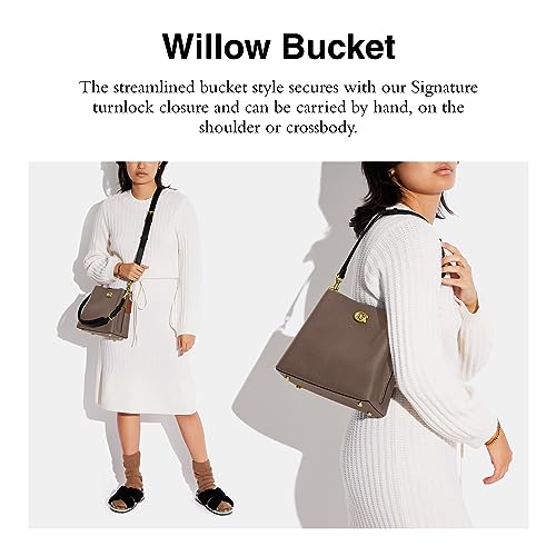 Coach Color-Block Leather Willow Bucket2