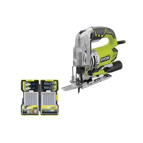 Pack RYOBI Scie sauteuse pendulaire électrique 680W RJS1050-K - Coffret de 20 lames RAK20JB