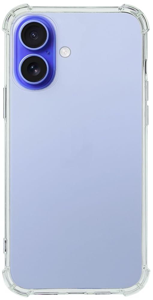 Etui przezroczyste na iPhone 17, tpu silikonowe clear case, wzmocnionymi narożne, ochroną krawędzi, odporne na zarysowania