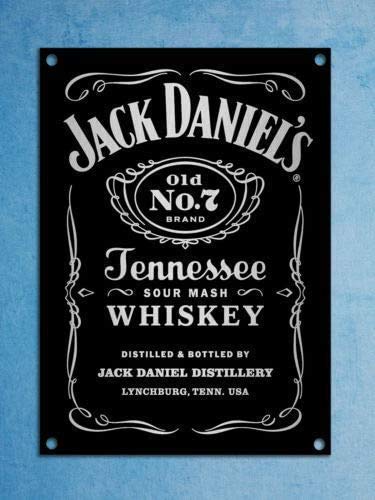 None Brand Retro Stylelic Jack Daniels Tin Wall Door Mancave Bar...