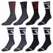 True Religion Mens 8 Pairs Crew Socks for Men Premium Athletic Men's Socks, Shoe Size 8-12