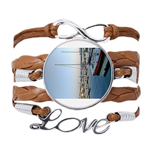 La corde tordue de cuir noir bracelet pour vos sorties en ville