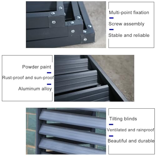 Cerca para ocultar el aire acondicionado con material exterior premium 6
