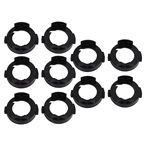 Respicefinem 10PCS LED Headlight Base Holders with Professional Design Small Volume Light Weight ABS Material for LED Headlight Bulbs As Retainers