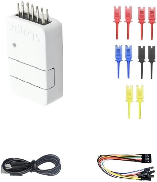 4 in 1 80Mhz USB Logic Analyzer SLogic Combo 8 - Slogic Analyzer/DAPLink/CKLink Debugger Tool /USB2UART (White Developer Package)