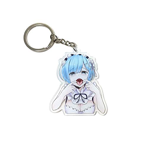 Ahegao Hentai Rem Re:Zero Premium Acrylic Keychain
