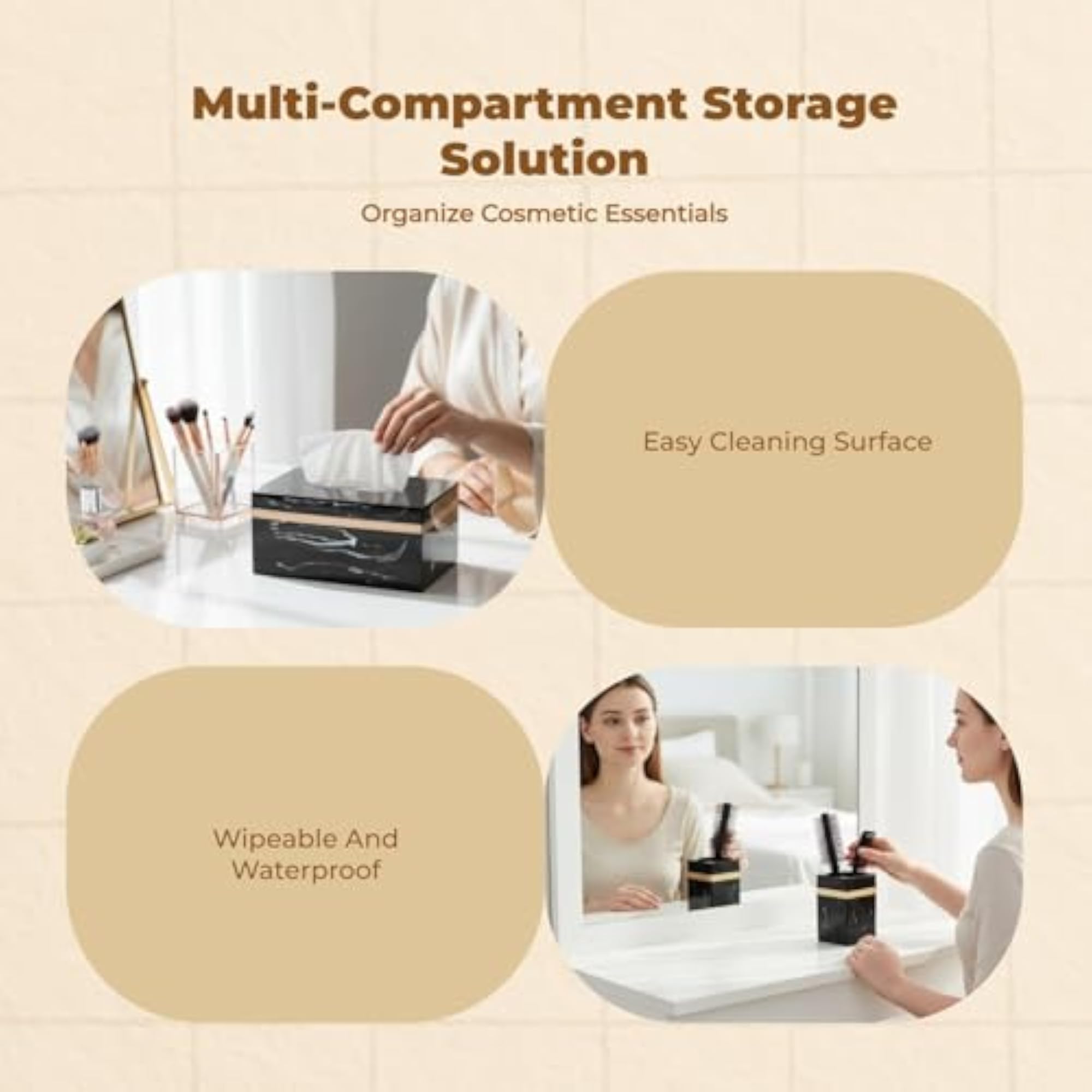 Makeup Brush Holder, Nordic Design Organizer