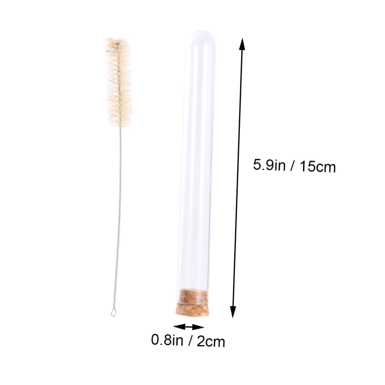 CIYODO 12 Pcs 20 Test Tubes with Caps Test Tube with Stopper Container with Lid Containers with Lids Plant Propagation Tubes Scientific Lab Tubes Laboratory Tube Case Wooden