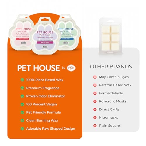 Image of Pet House Caramel Latte Fall Scented Wax Melts - Natural, Long-Lasting, Plant Based Paw Shaped Wax Melts for Warmers Pack of 2