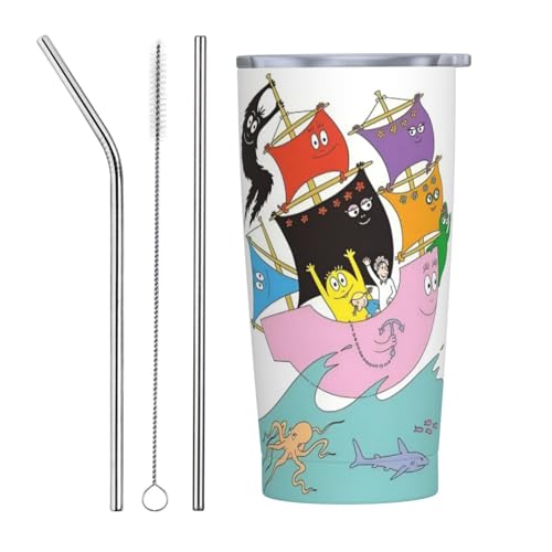 For o[oppi5j Xg[&Xg[uVt }OJbv R[q[Jbv 600ML RrjJbv ^u[ XeX ۗ ۉ ԗp Wt ^  e Straw Three-piece Set