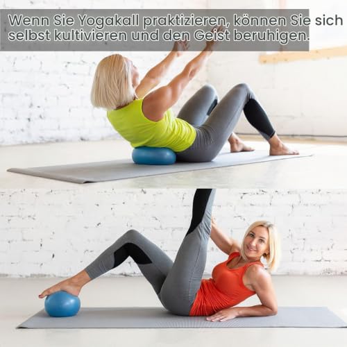 Auidy_6TXD 2 Stück Gymnastikball Klein,25cm Pilates Ball Übung Ball