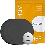 Amolyfe - Dexcom G7 Overpatches, 20 pcs Waterproof Dexcom Stelo Adhesive Patches, 1 pc Reusable Protective CGM Sensor Cover, Breathable, Long-Lasting, Hypoallergenic, No Residue on Dexcom G7 (BLK)