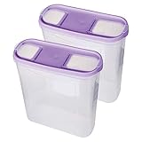 Dimensions : nos boîtes en vrac transparentes d'une capacité de 4,5 litres pour une taille de 8,5 cm x 22 cm x 26 cm (L x l x H) sont idéales pour ranger différents aliments secs tels que céréales, céréales, pâtes, riz, et bien plus encore